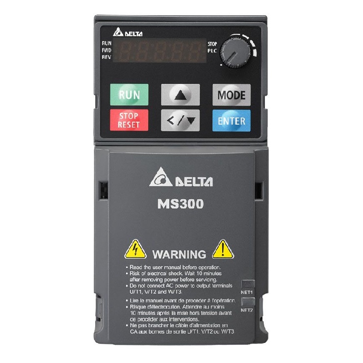 اینورتر  تک فاز 0.7کیلو وات 1اسب220 ولت دلتا  مدل ام300    VFD4A8MS21ANSAA-- M300.